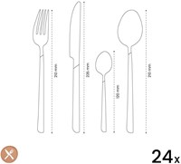 Amefa bestekset eclat 24 delig raspberry-3