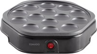 Tomado poêle à poffertjes électrique 14 pièces sans PFAS noir-2