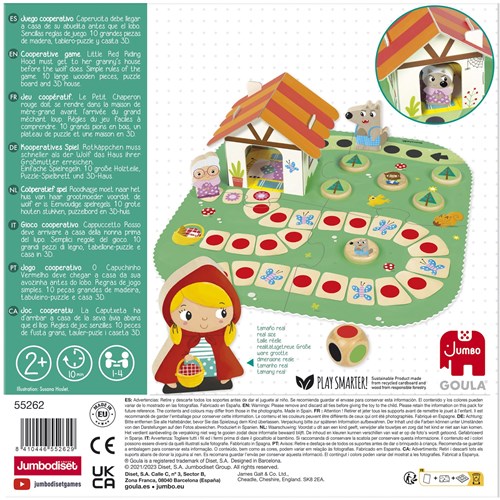 Goula Jeu de société Le Petit Chaperon Rouge dès 2 ans - jeu éducatif en bois-3