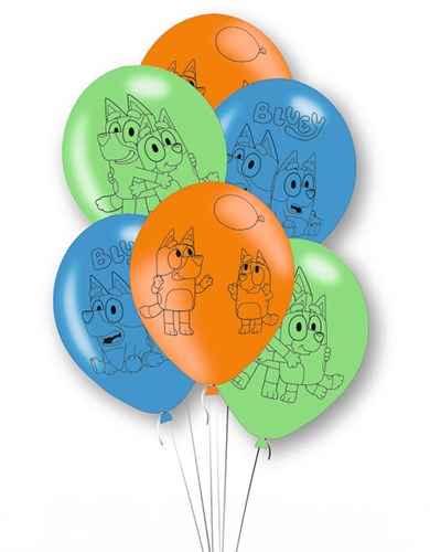 Ballonnen Bluey, 6st.-2