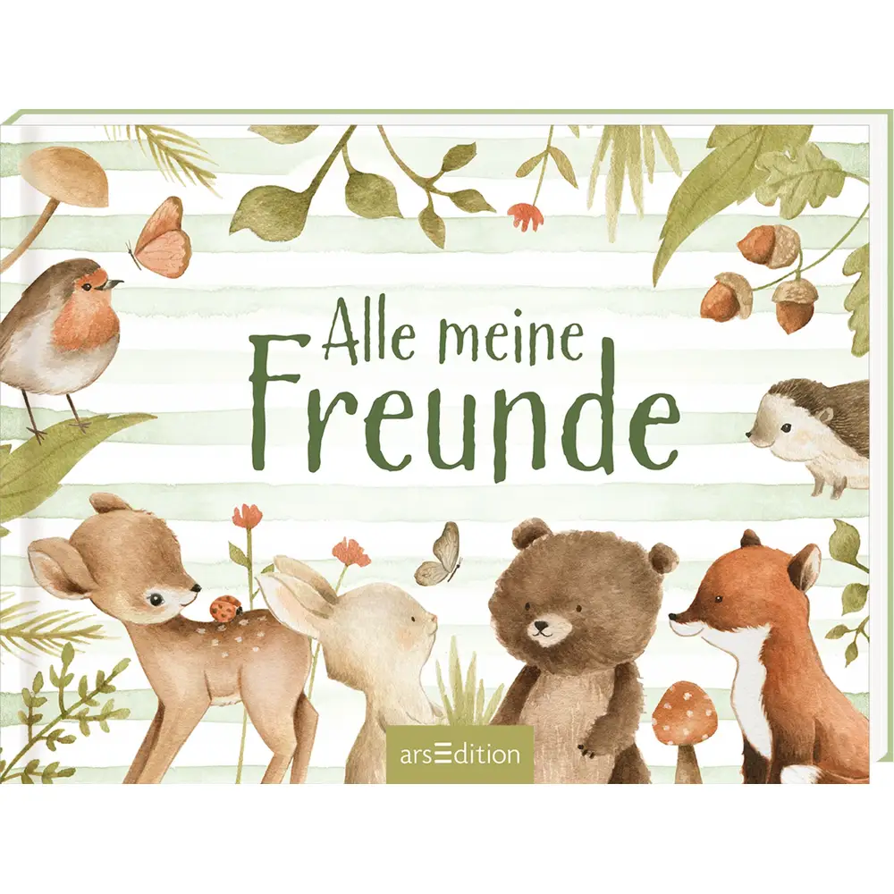 ars Edition Freundebuch Waldtiere für Kinder und Schule Geschenk