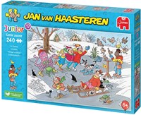 Jumbo Puzzle Jan van Haasteren Junior Eislaufen 240 Teile Kinder-3