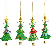 Small Foot suspensions sapin de Noël métal 4 pièces décoration verte