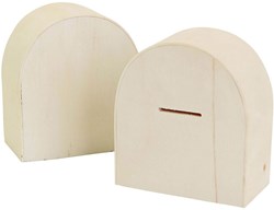 Creativ Company tirelire en bois kit créatif 10x9cm - 12 pièces