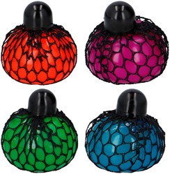 Balle anti-stress filet couleur jouet balle anti-stress plastique
