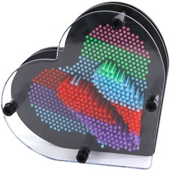 Jouet empreinte 3D en forme de cœur Pin iT! art à clous 14cm créatif