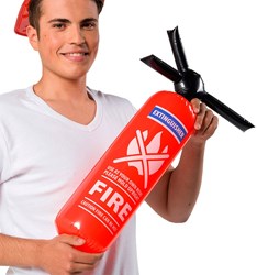 Folat aufblasbarer Feuerlöscher Spielzeug 60cm - Feuerwehr Accessoire