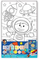 Grafix peinture par numéros espace astronaute kit peinture enfant