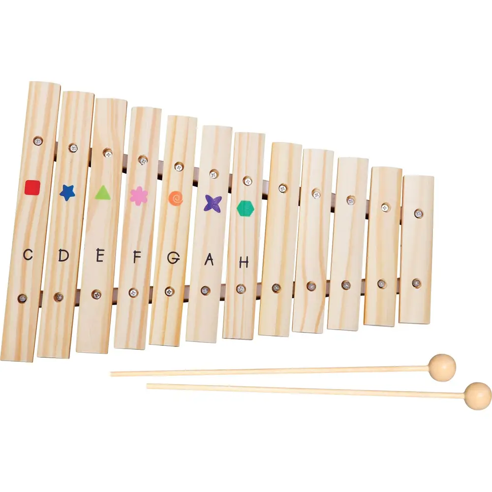 Vedes xylophone en bois jouet avec 12 notes pour enfants