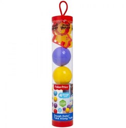 Fisher-Price Knete Spielset 4 Kugeln in Röhre mit Formen kreatives Spielzeug