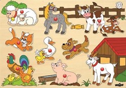 Woody Woody inzet puzzel boerderijdieren 91905