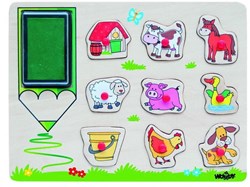 Woody Woody Bauernhof-Stempelpuzzle 91184