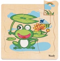 Woody Woody Bodenpuzzle Frosch 90078