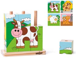 Woody Woody Würfelpuzzle Tiere 93055
