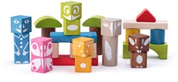 Woody Woody 26 blocs en bois avec imprimé 90912