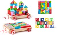 Woody Woody Block Cart avec blocs 90913
