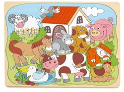 Woody Woody Bauernhof-Puzzle 30 x 23 cm 91929