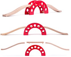 Pont Woody Woody avec arche rouge 90828