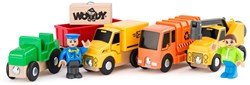 Woody ensemble de véhicules en bois véhicules utilitaires jouets