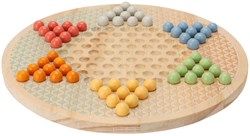 Brettspiel Halma Holz Lernspiel Chinesisches Dame mehrfarbig