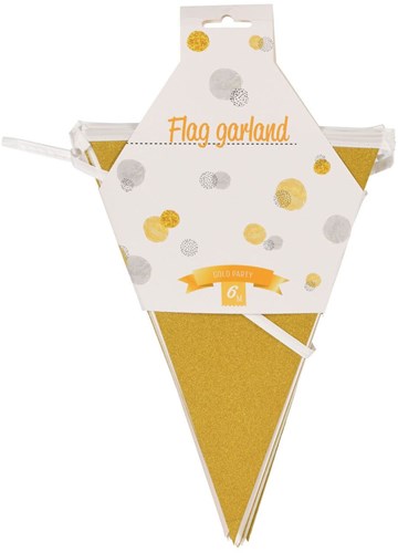 Girlande gold Partydekoration 6 Meter Glitzer Geburtstagsgirlande
