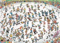 Jumbo Puzzle Jan van Haasteren 2000 Teile Skateboarden Cartoon-3