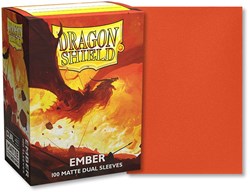 ARCANE TINMEN SLEEVES Dragon Shield Matte dual Ember 100ct - EN