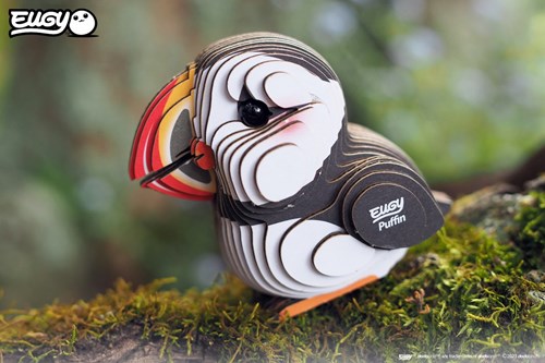 Eugy puzzle 3D - macareux jouet en carton écologique-3