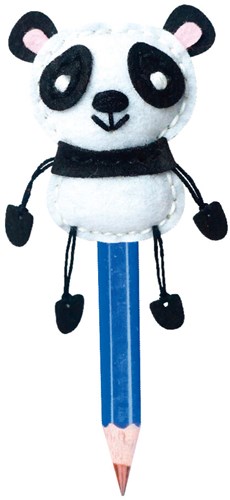 Avenir Bleistiftaufsatz Panda - bunter Panda Stift Zubehör