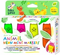 Haku Yoka Filzstifte Tiere - Mini Marker Set für Kinder