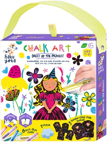 Haku Yoka Kreidekunst Prinzessin Bastelset - Kreatives Spielzeug für Kinder