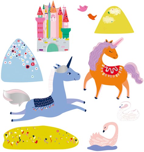 Avenir Sticker Pockets Einhorn - Kreatives Sticker-Set für Kinder-2
