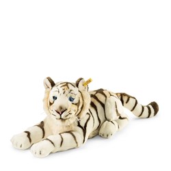 Steiff Kuscheltier weißer Tiger Bharat - Plüschtiger 43 cm gestreift