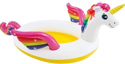 Intex piscine licorne gonflable aire de jeux 272x193x104 cm jeux d'eau