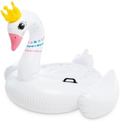 Intex cygne gonflable jouet de piscine ride-on 188x124cm blanc