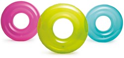 Intex bouée transparente 76 cm - jouet de piscine 3 couleurs