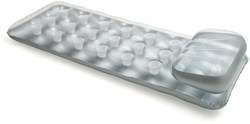 Intex matelas gonflable pocket gris 188x71cm avec oreiller - PVC résistant