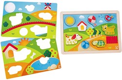 Hape E1601 Pepe und Friends Sonnental Puzzle