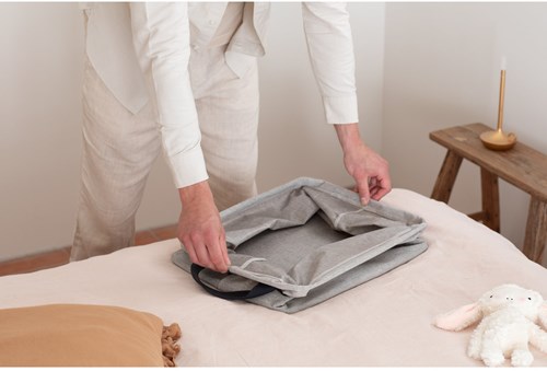 Brabantia faltbarer Wäschekorb grau 35L - langlebiger Stoffkorb-2