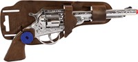 Klappertjespistool 8 Schuss Spielzeug Cowboy Revolver aus Metall