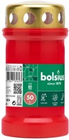 Bolsius bougie commémorative lanterne rouge avec couvercle 50h extérieur-2