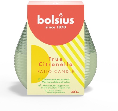 Bolsius bougie citronnelle Olympic vert - bougie d'extérieur parfumée citronnelle-3