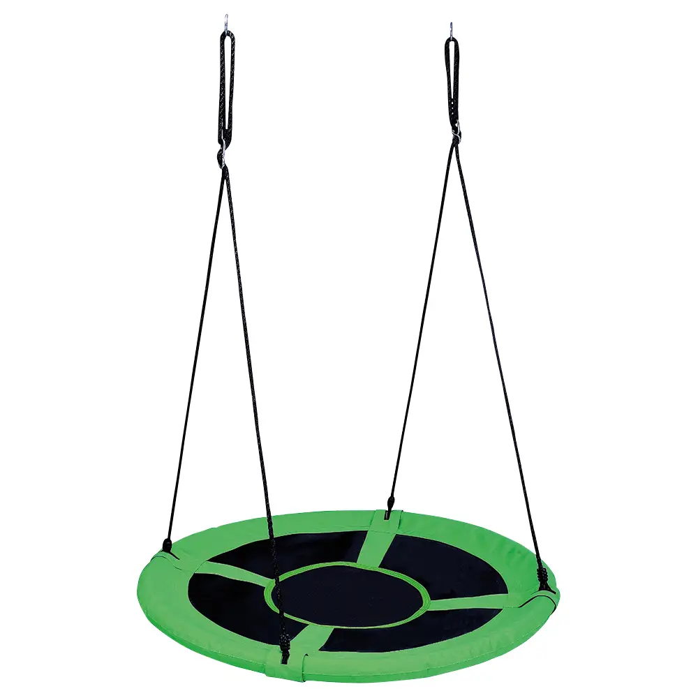 Vedes balançoire nid extérieur verte 110cm cordes réglables