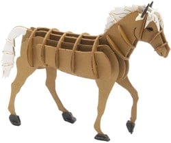 FRIDOLIN 3D-Papiermodell - Haflingerpferd