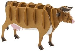 FRIDOLIN 3D-Papiermodell - Braune Kuh