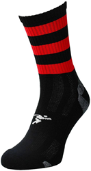 Precision chaussettes de sport junior mi-hautes rouge noir confort respirant