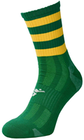 Precision chaussettes de sport junior vert-or - respirantes & confortables