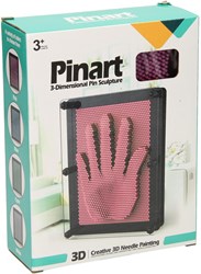 Spijkerkunst jouet créatif cadre rose avec picots multicolore