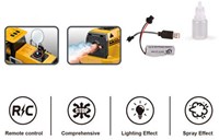 Jouet pelleteuse RC télécommandée avec effet lumineux et vapeur-3