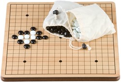Longfield Games Go-Spel 36 cm.MDF bord/stenen flats glas